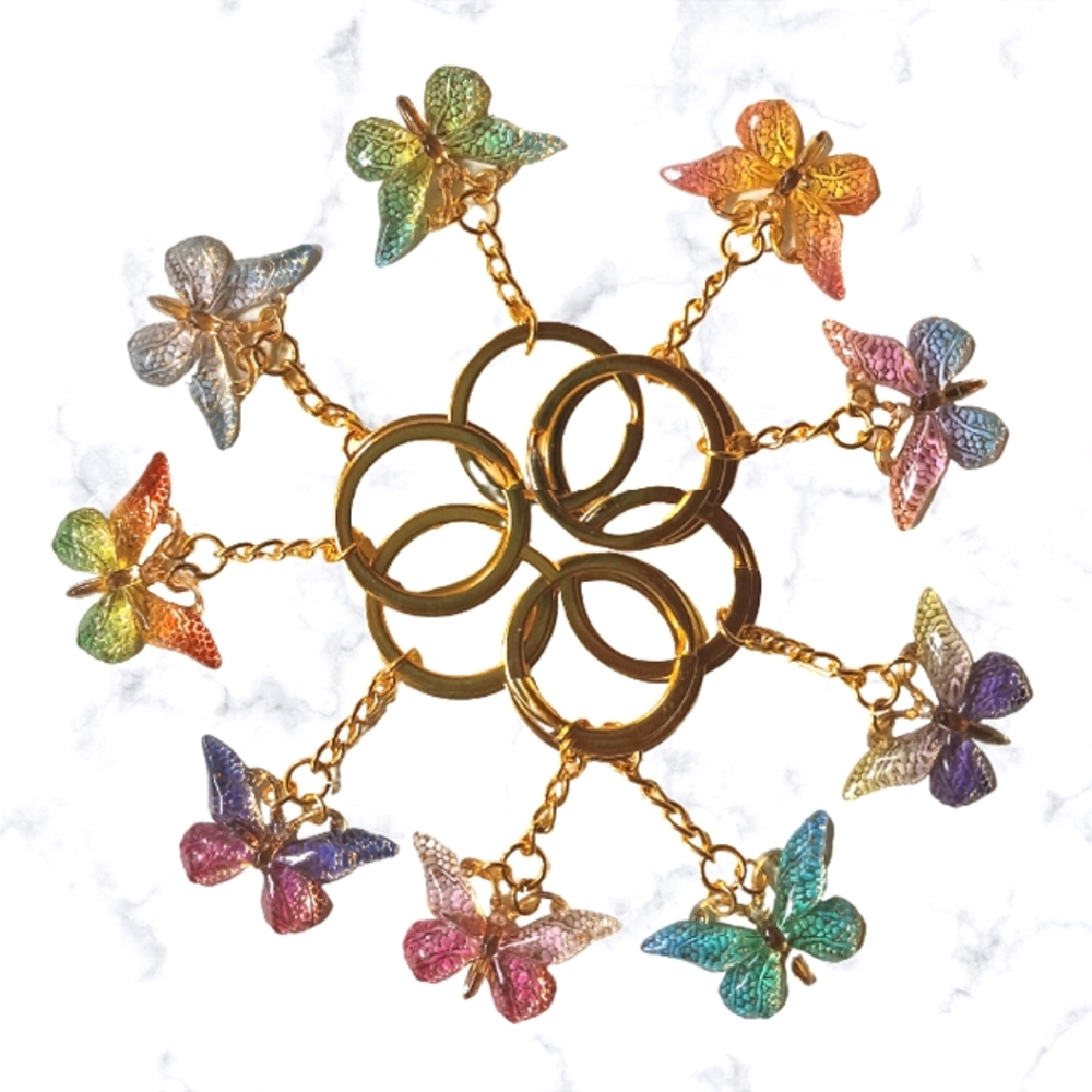 🍁 3/$18 Butterfly Purse Charms/Keychains